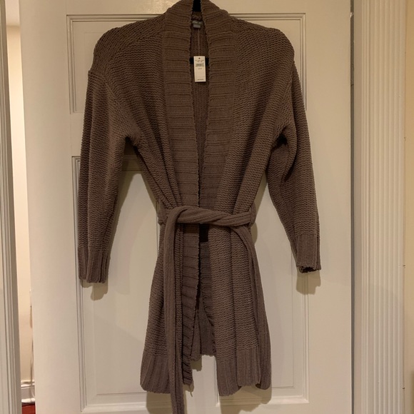 aerie chenille belted cardigan